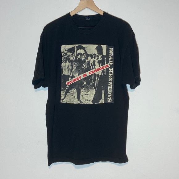 Dead Kennedy's Holiday in Cambodia Album Art Band Tee Punk Rock Size XXL 80s